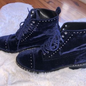 Marc fisher velvet boots